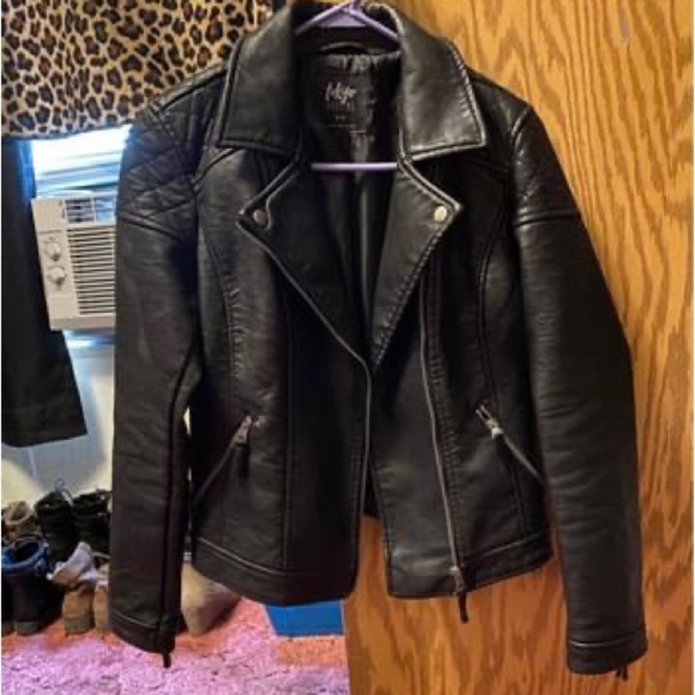 Faux leather jacket. Asking $40